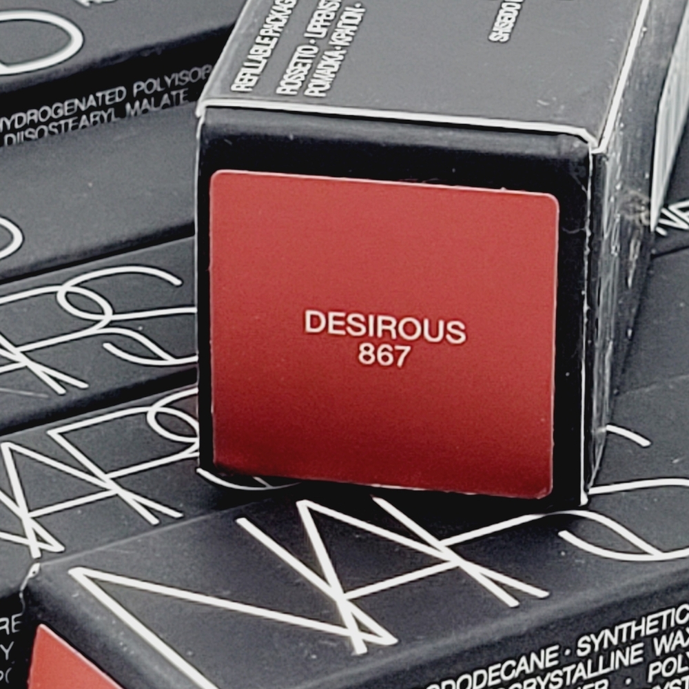 Desirous Nars Explicit Satin Lipstick Burnt Red Brand New In Box Full Size - Picture 11 of 11